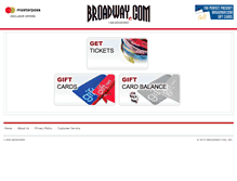 Tablet Screenshot of boxoffice.broadway.com