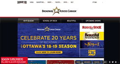 Desktop Screenshot of ottawa.broadway.com
