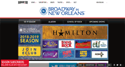 Desktop Screenshot of neworleans.broadway.com