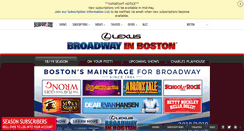 Desktop Screenshot of boston.broadway.com