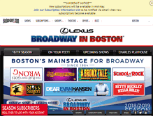 Tablet Screenshot of boston.broadway.com